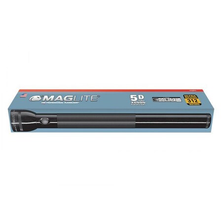 Maglite MAGLITE Flashlight, Battery Type D, Color Black, Packaging Display Box S5D015
